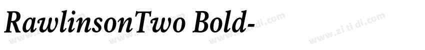 RawlinsonTwo Bold字体转换